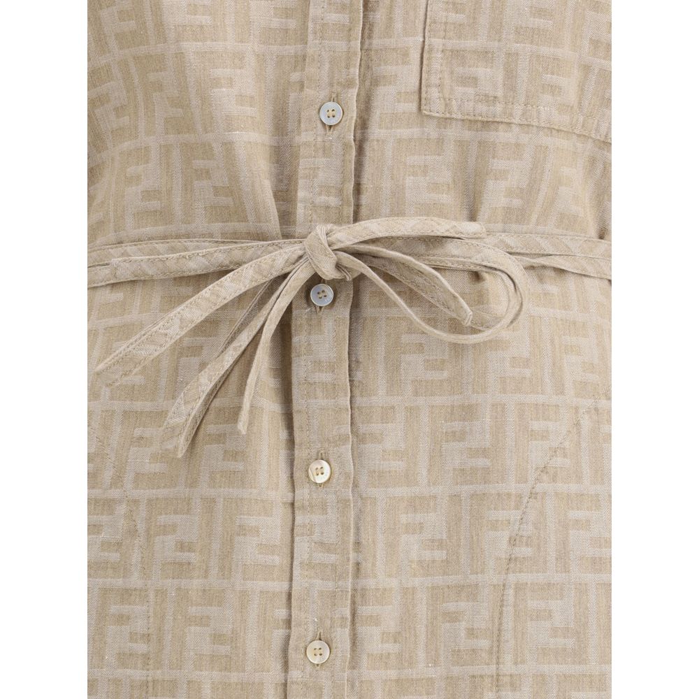 Fendi Chambray Dress - Timeless Elegance Redefined