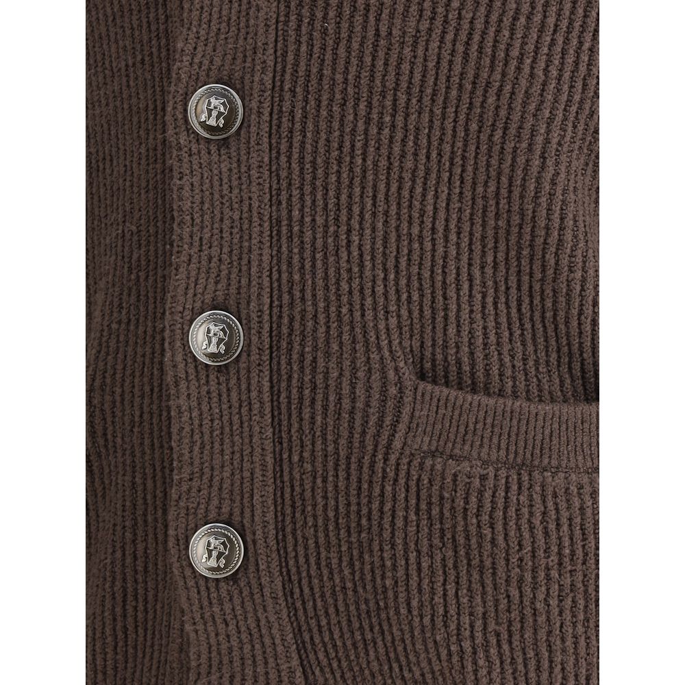 Brunello Cucinelli Ribbed Cardigan - Luxury Cotton Knitwear
