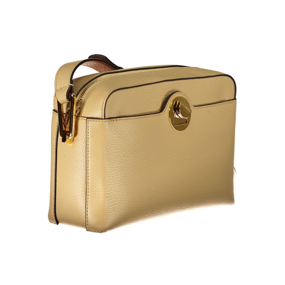 Coccinelle Beige Leather Handbag: Timeless Elegance and Functionality