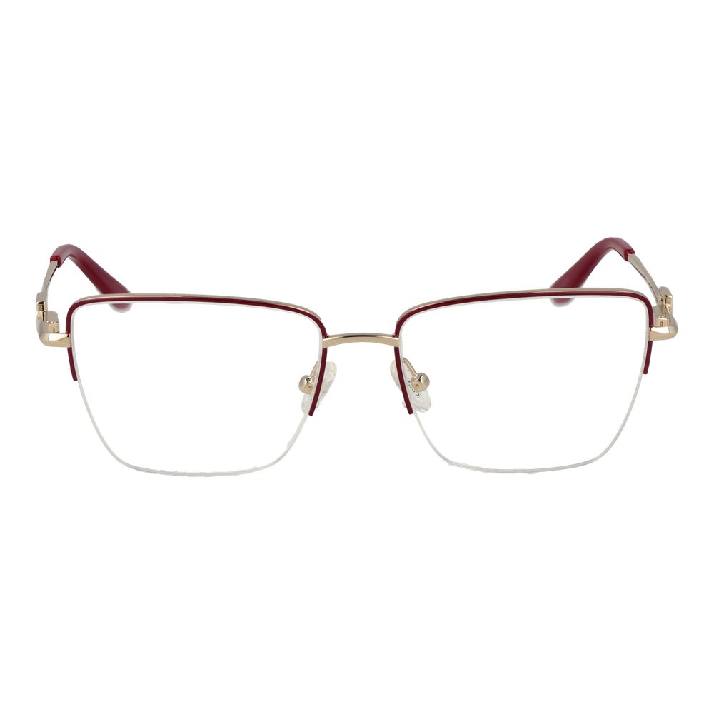 Guess Women’s Optical Frames – Burgundy Square Half-Rim