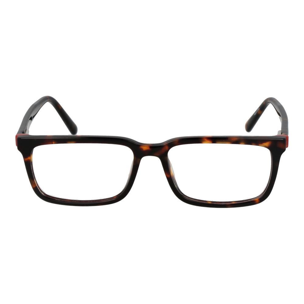 Guess Brown Men's Optical Frames – Rectangle Full-Rim Design