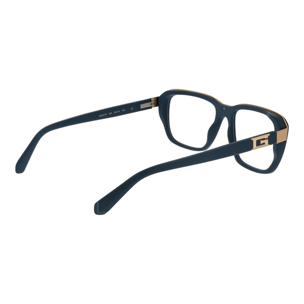 Guess Men's Optical Glasses – Blue Rectangle Frame, 55mm