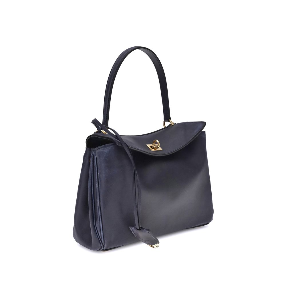 Balenciaga Rodeo Small Shoulder Bag in Used-Effect Leather