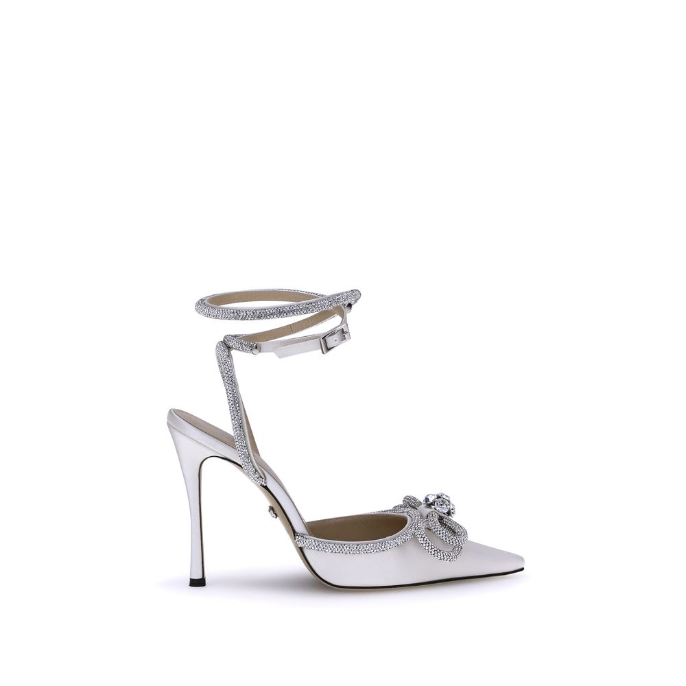 Mach & Mach Silk Pumps with Double Bow