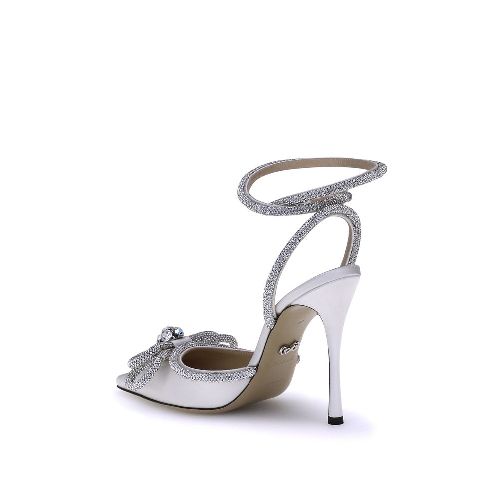 Mach & Mach Silk Pumps with Double Bow