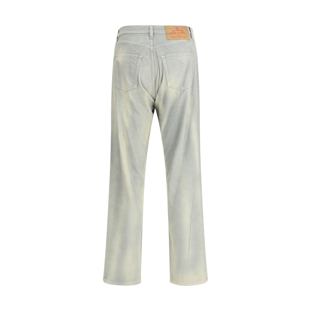 Prada Velvet Five-Pocket Pants