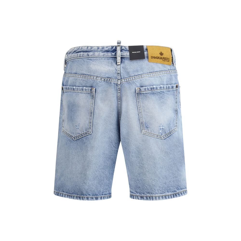 Dsquared2 Marine Shorts: Bold Cotton Casual Style