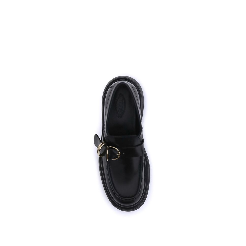 Tod's Rings Leather Loafers