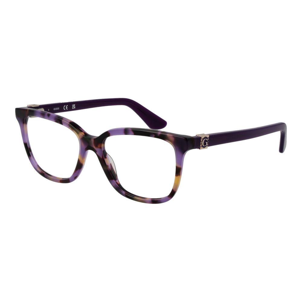 Guess Women’s Optical Frames – Purple Rectangle Design