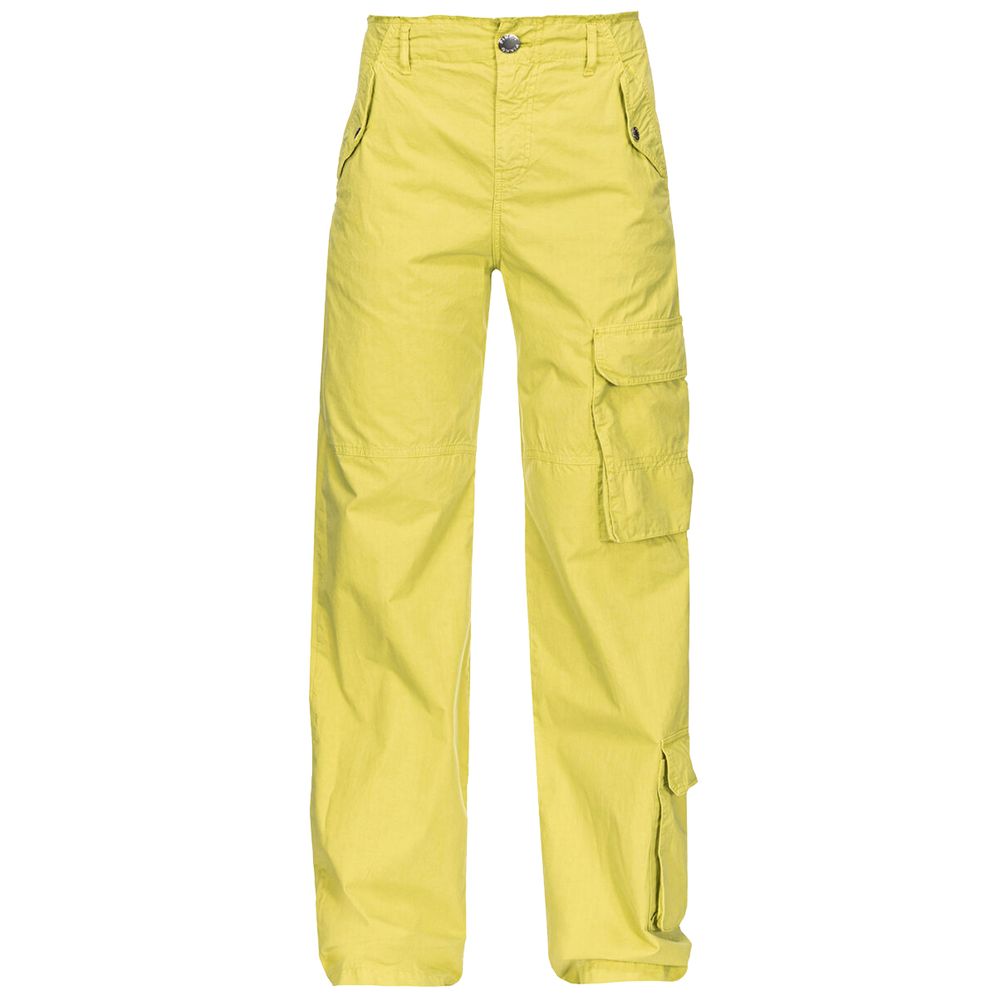 PINKO Green Cotton Cargo Pants