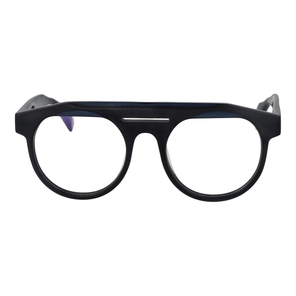 Yohji Yamamoto Black Men's Optical Frames – Stylish Aviator Design