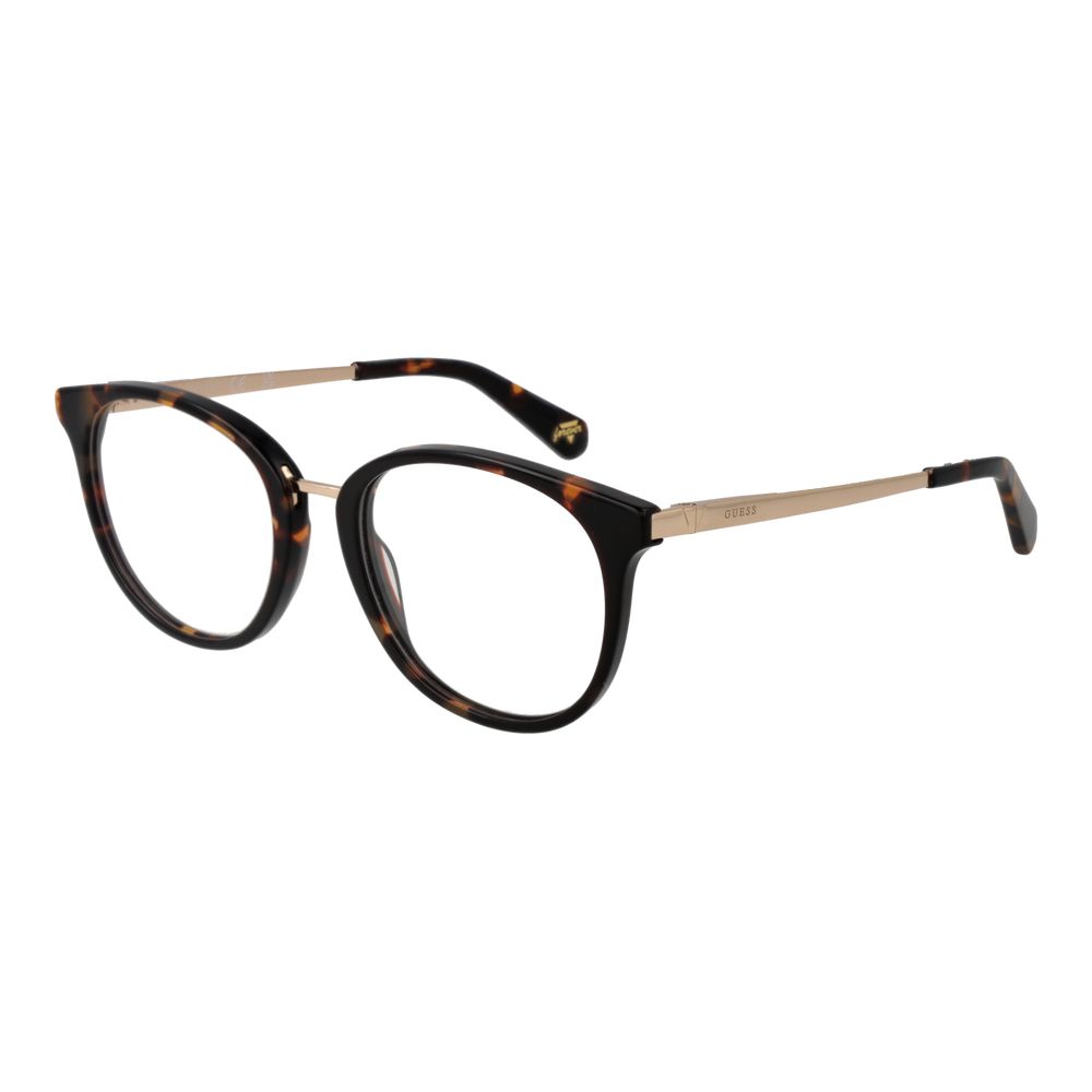 Guess Brown Unisex Optical Frames – Round Full-Rim Design