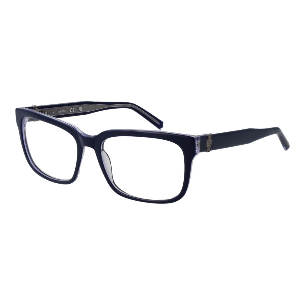 Guess Men’s Optical Glasses – Blue Rectangle Frame, 56mm