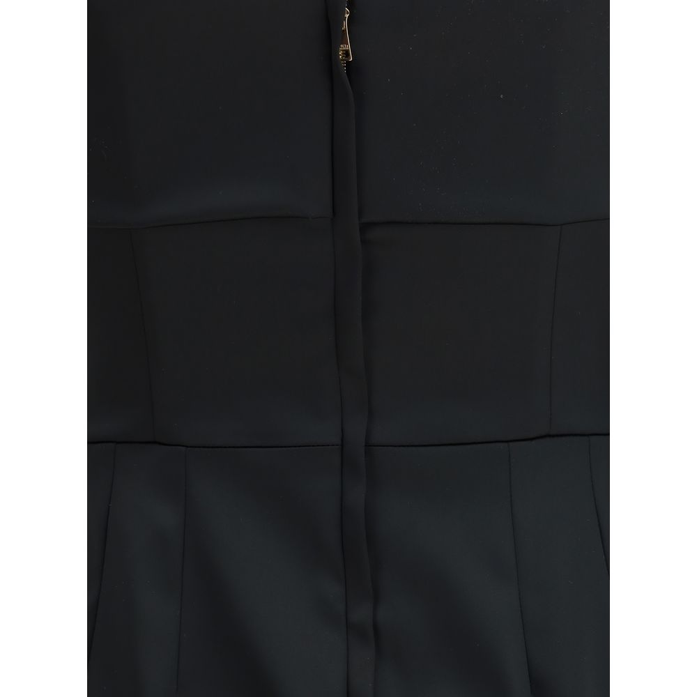 Dolce & Gabbana Satin Midi Dress: Elegant Feminine Silhouette