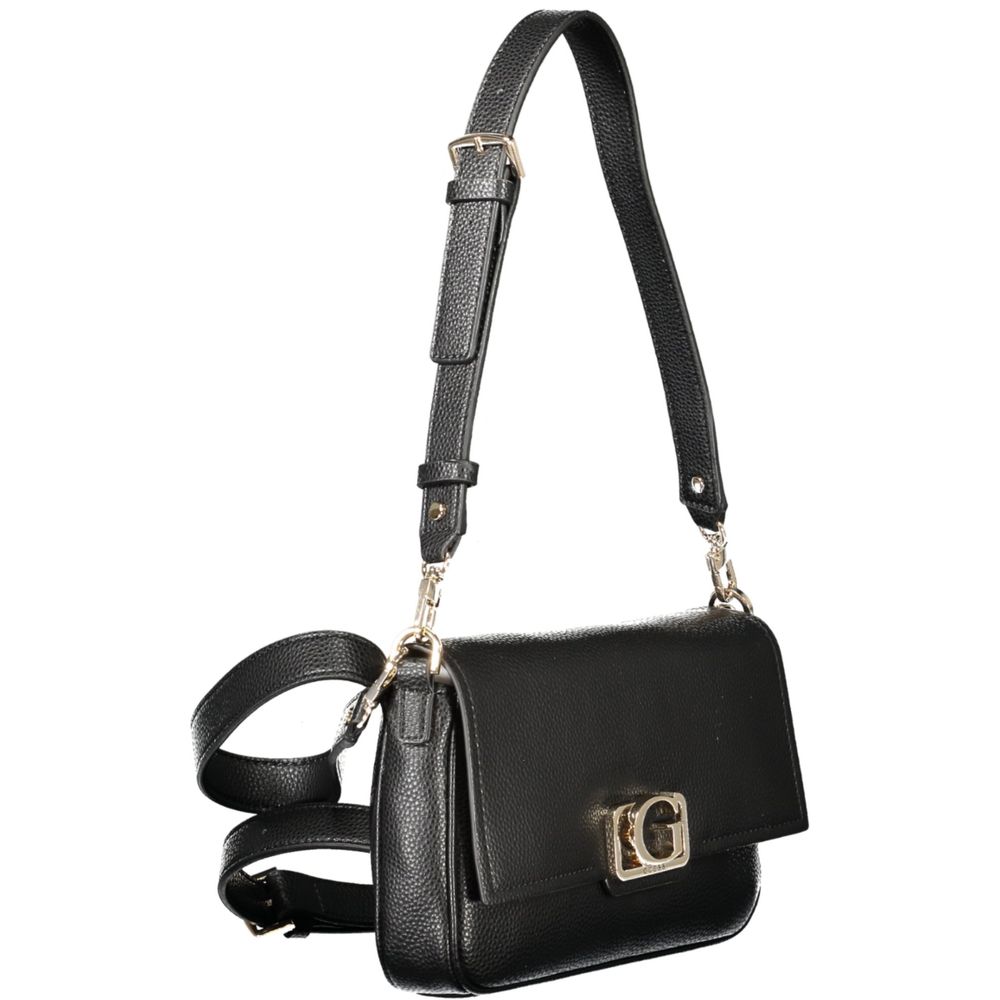 Guess Jeans Black CIRCE Handbag – Faux Leather, Chic & Versatile Design