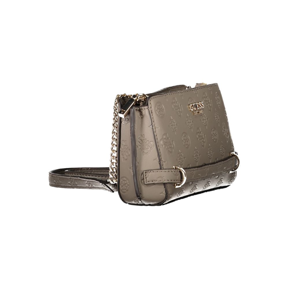 Guess Jeans ZARELA Mini Shoulder Bag - Brown Polyethylene