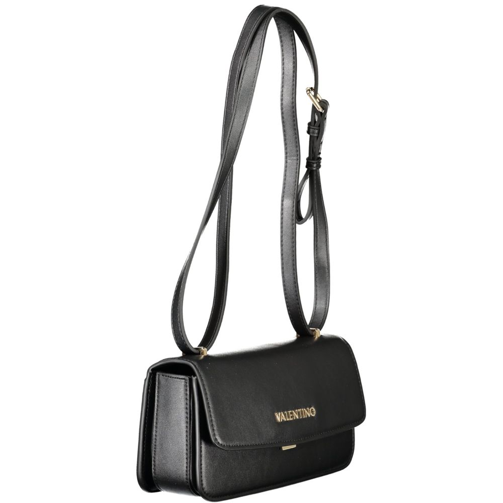 Mario Valentino Black Faux Leather Handbag