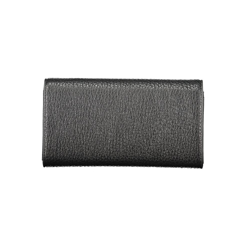 Mario Valentino Black Faux Leather Women's Wallet