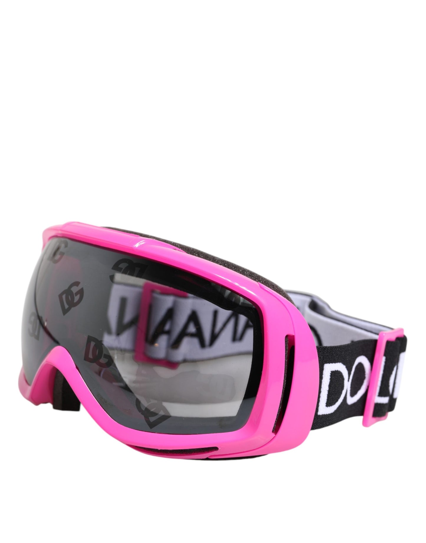 Dolce & Gabbana Fuchsia Pink Logo Ski Goggles DG6182