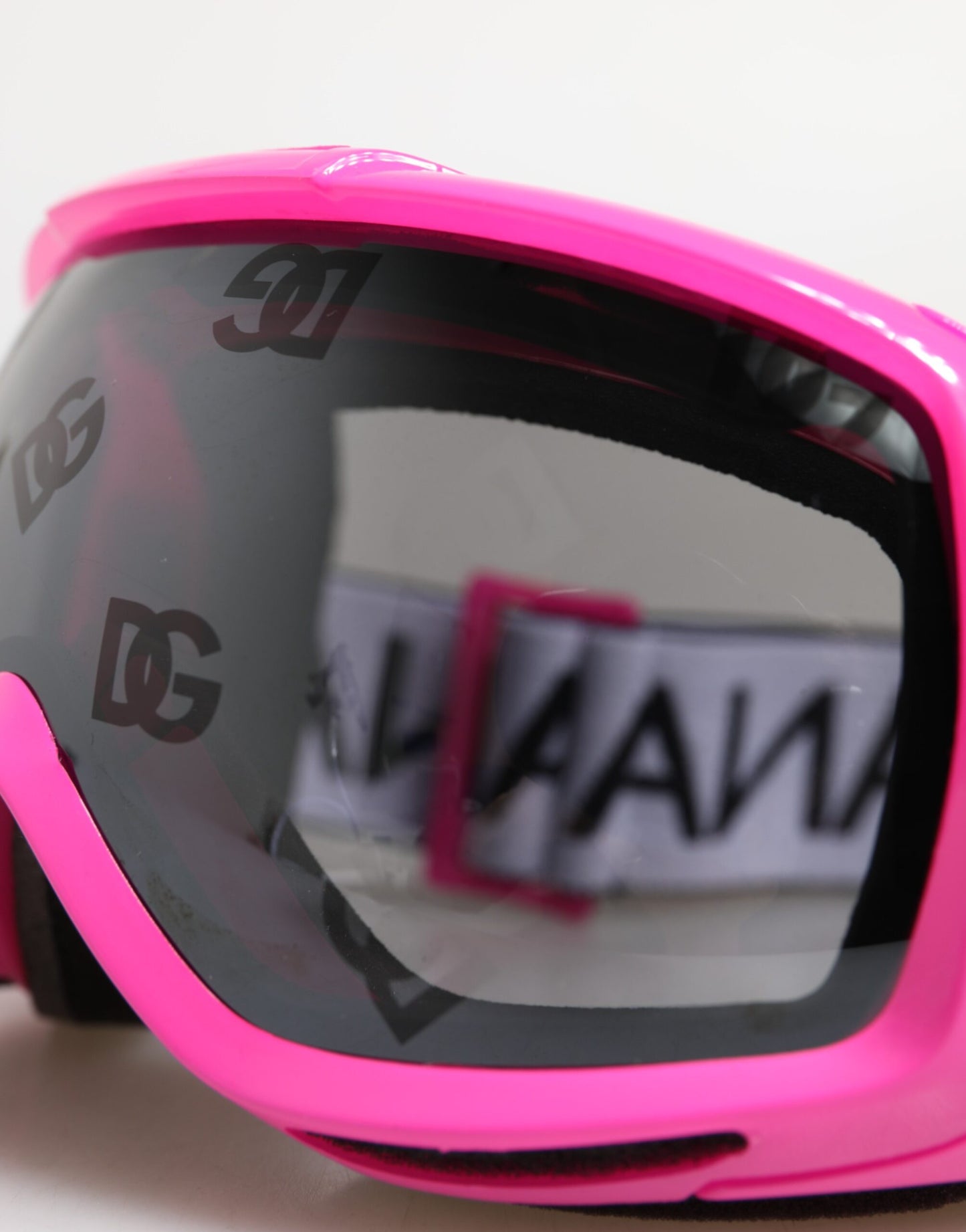 Dolce & Gabbana Fuchsia Pink Logo Ski Goggles DG6182