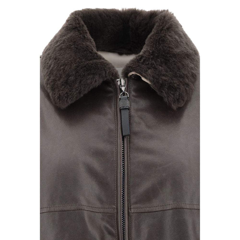 Brunello Cucinelli Leather Jacket - Timeless Elegance Redefined