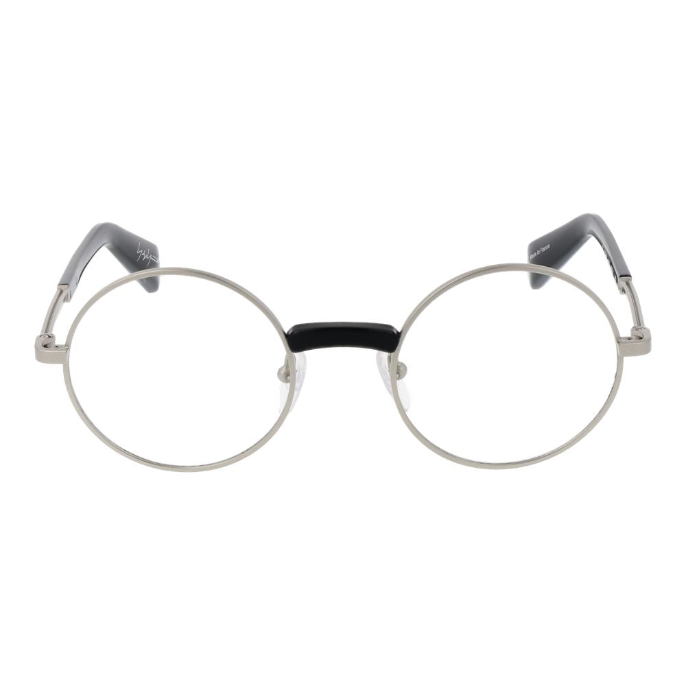 Yohji Yamamoto Men’s Silver Optical Frames – Round Style