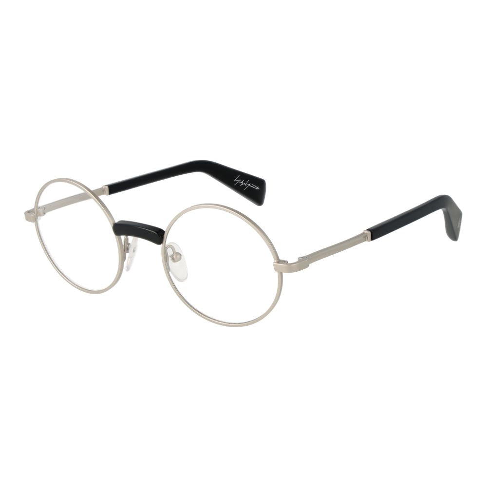 Yohji Yamamoto Men’s Silver Optical Frames – Round Style