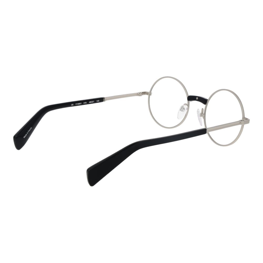 Yohji Yamamoto Men’s Silver Optical Frames – Round Style