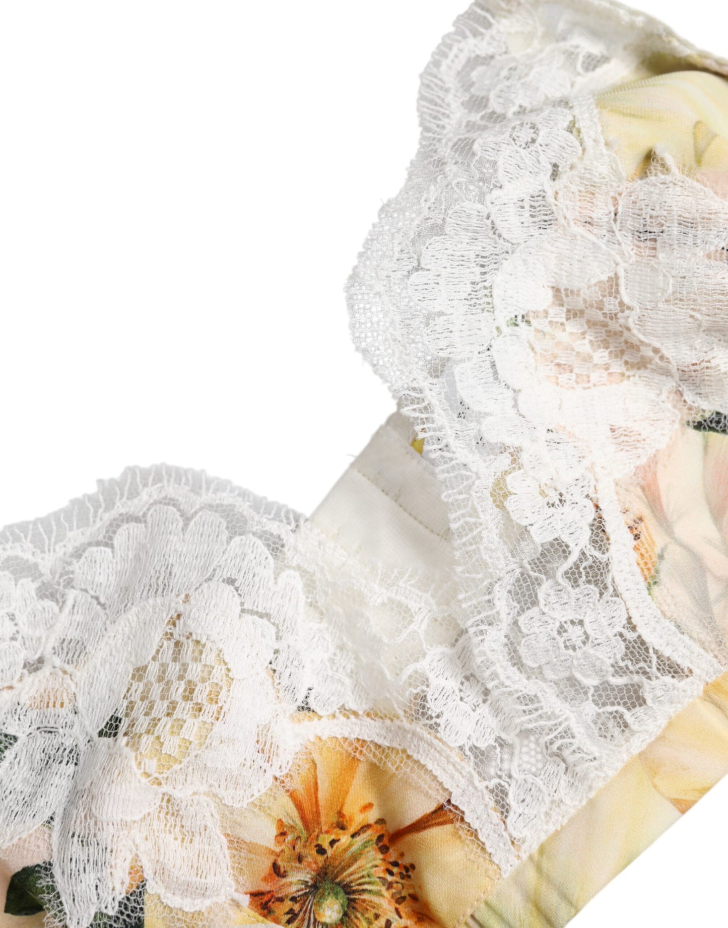 Dolce & Gabbana Multicolor Floral Print Non Wire Bra