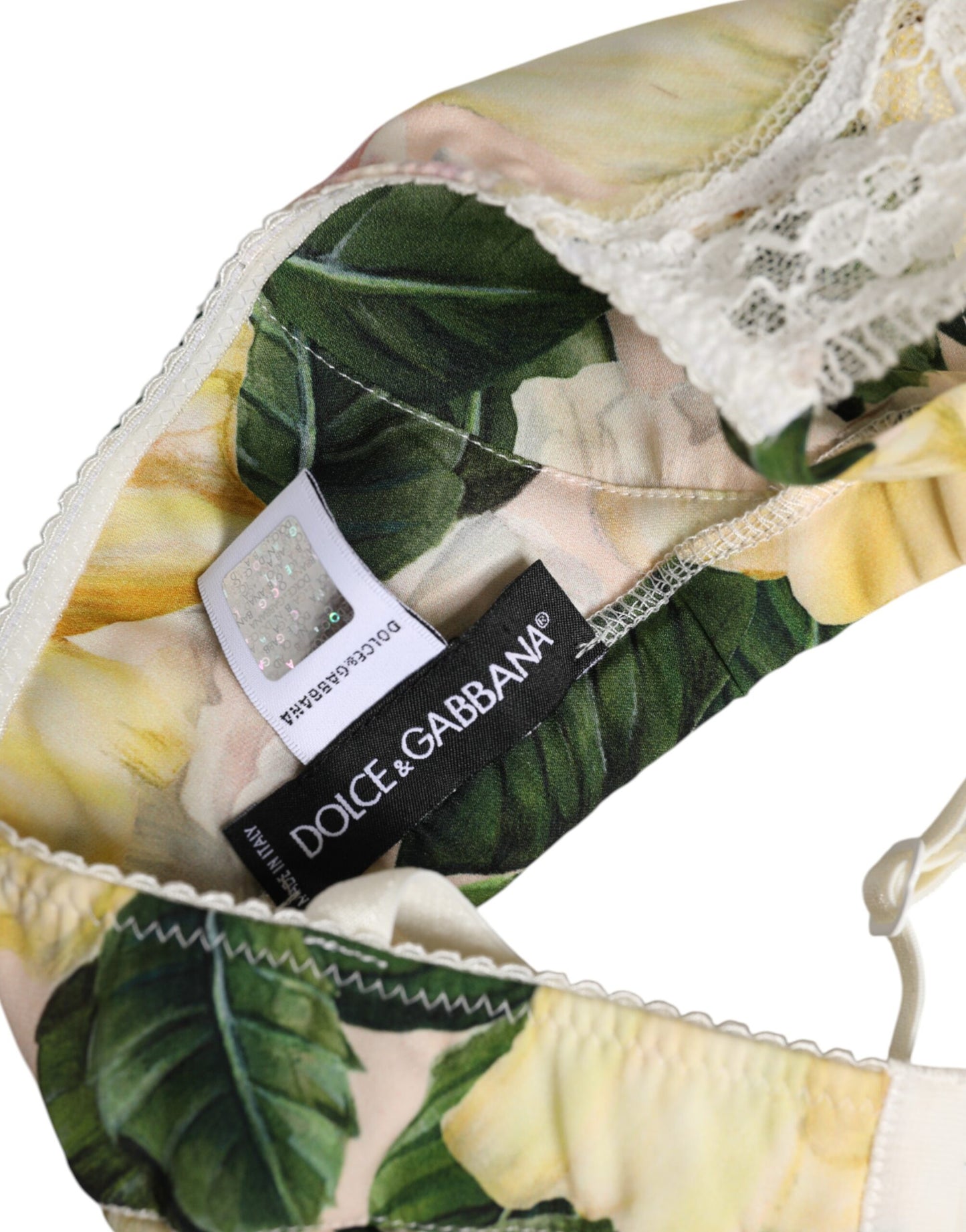 Dolce & Gabbana Multicolor Floral Print Non Wire Bra