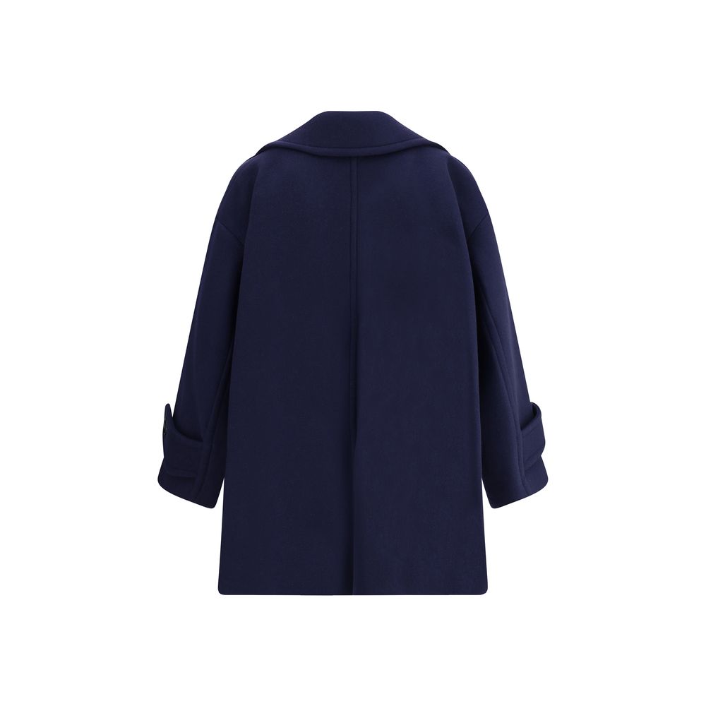 Chloé Oversized Double Breasted Wool Coat