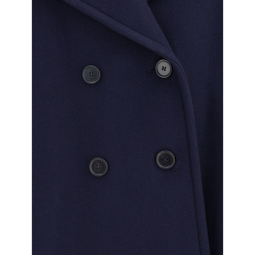 Chloé Oversized Double Breasted Wool Coat
