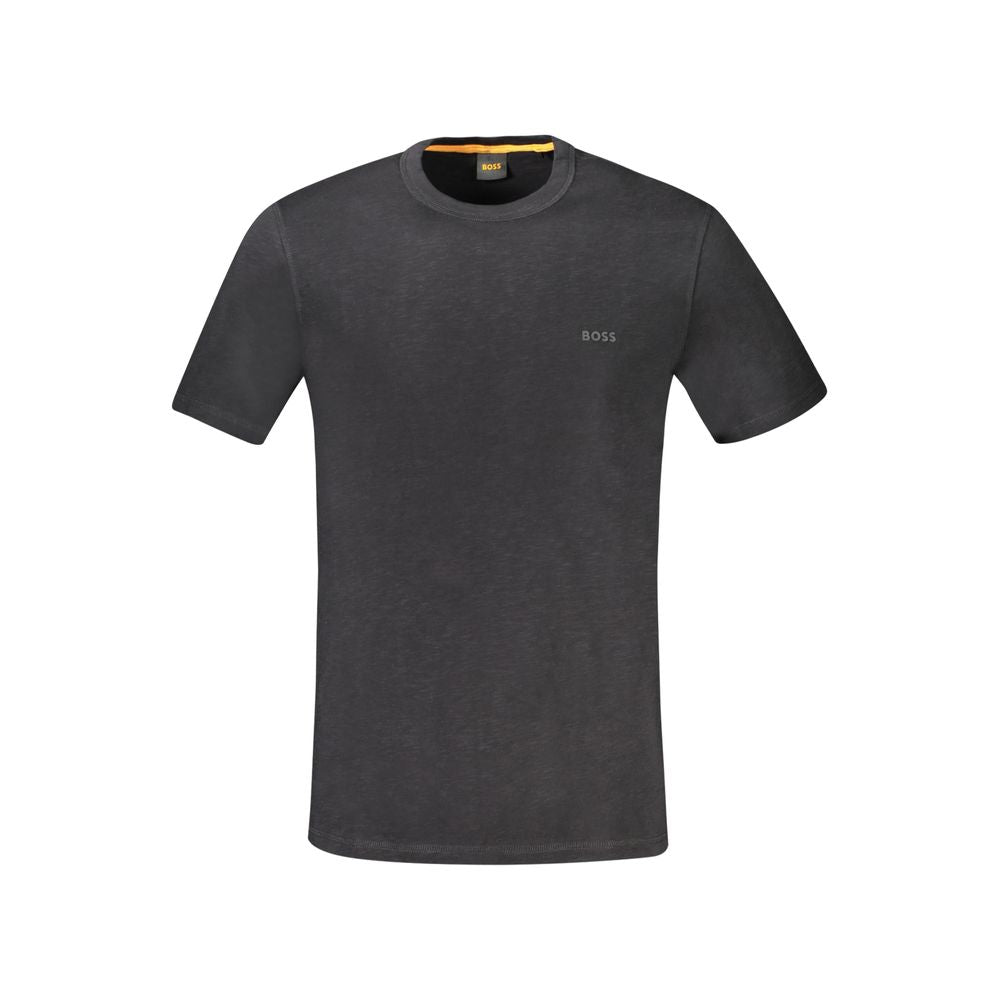 Hugo Boss Black Cotton T-Shirt - Timeless Casual Elegance
