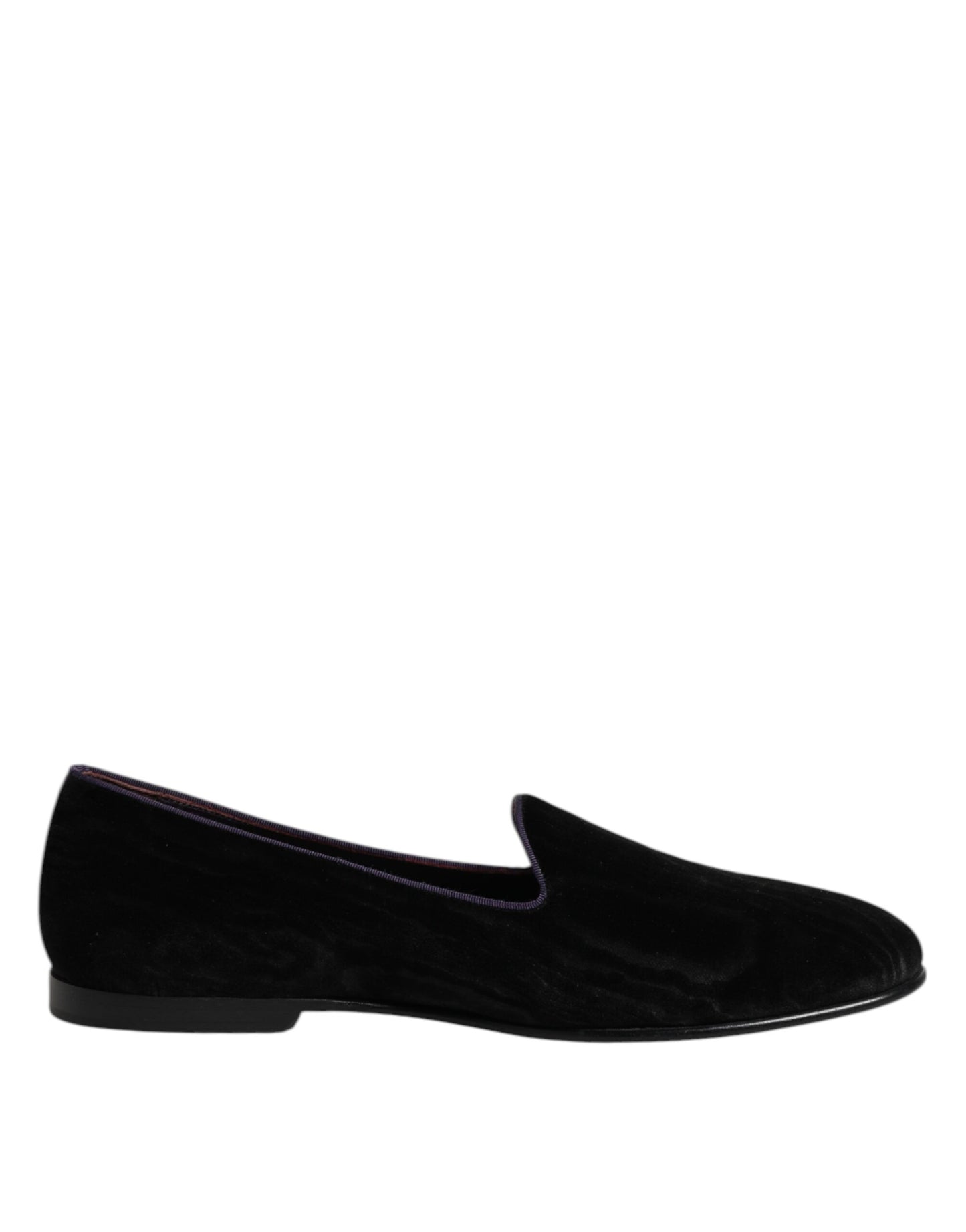 Dolce & Gabbana Black DG Crown Embroidery Loafers
