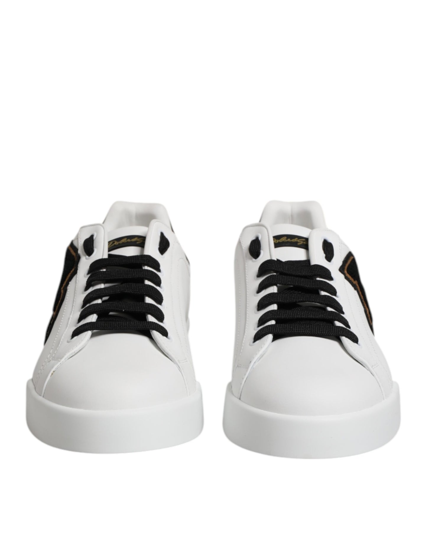 Dolce & Gabbana White DG Logo Portofino Low Top Sneakers