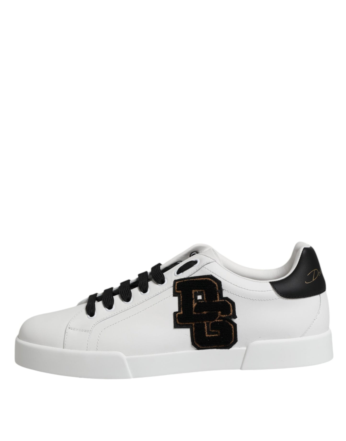 Dolce & Gabbana White DG Logo Portofino Low Top Sneakers