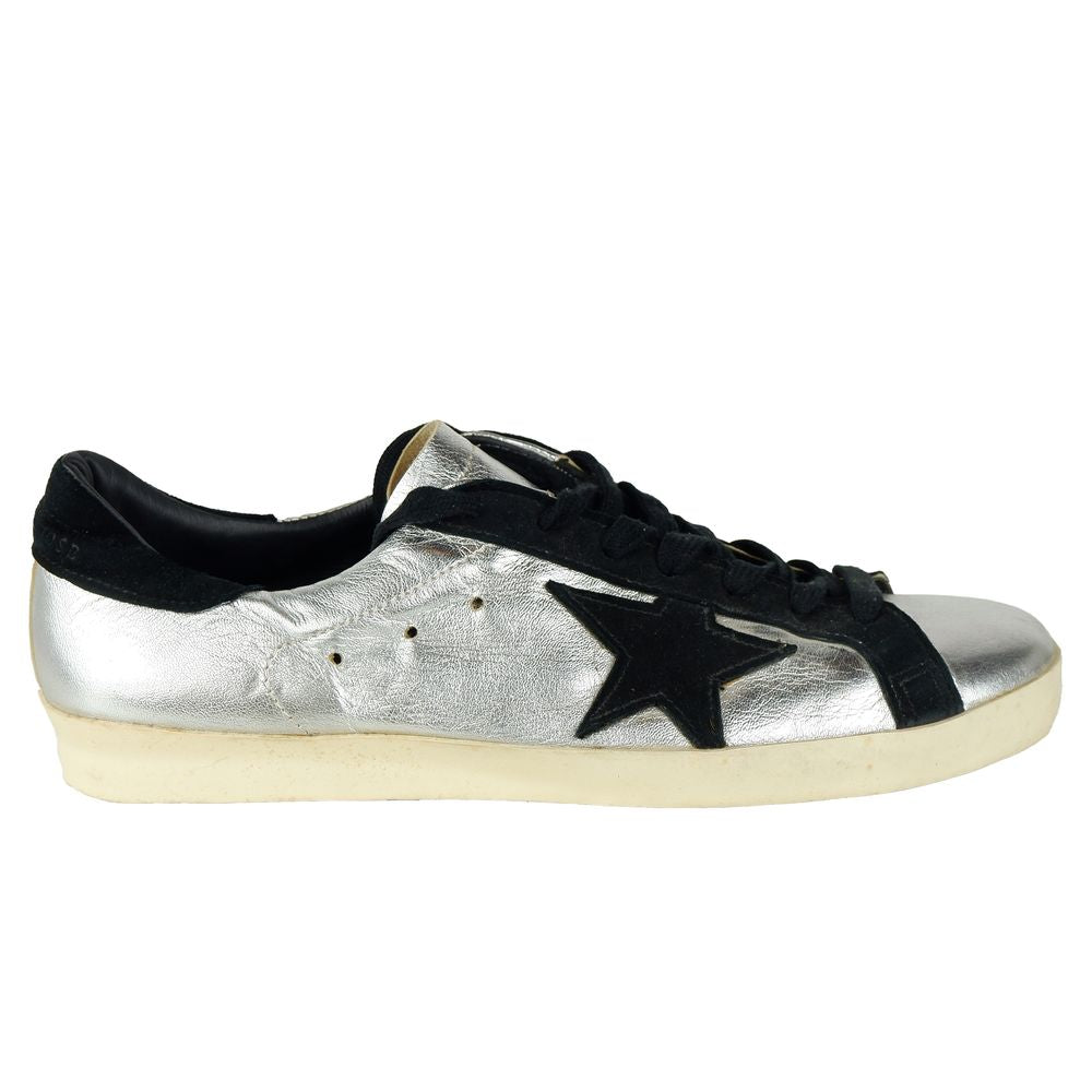 Golden Goose Gray Calfskin Sneaker - Stylish Elegance Meets Comfort