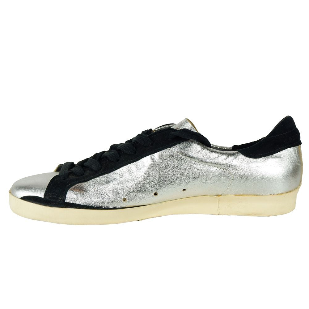 Golden Goose Gray Calfskin Sneaker - Stylish Elegance Meets Comfort