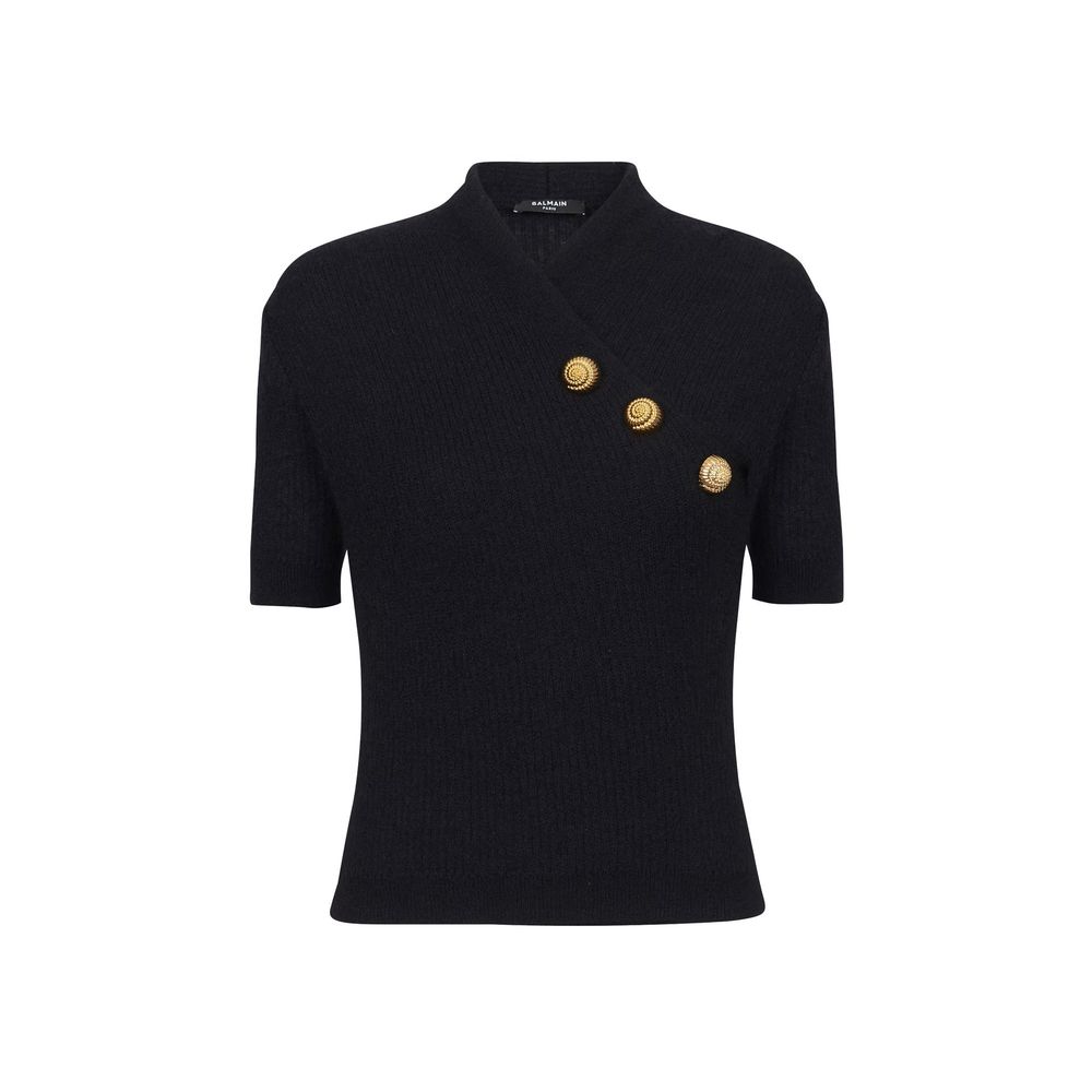 Balmain Wool Blend Top - Opulent Elegance Redefined