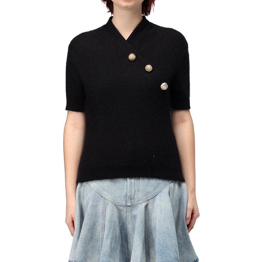 Balmain Wool Blend Top - Opulent Elegance Redefined