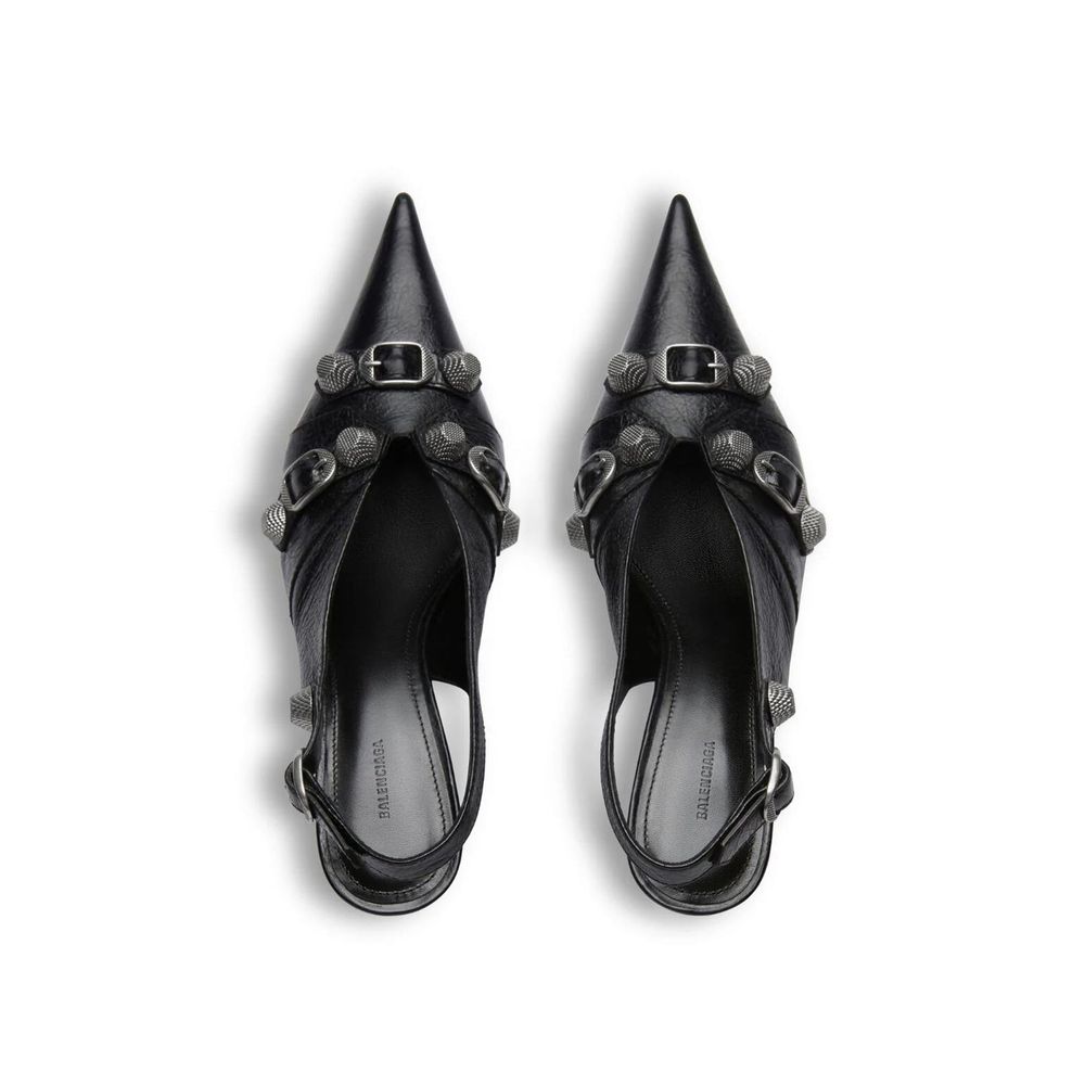 Balenciaga Cagole Slingback Pumps - Bold Elegance Redefined