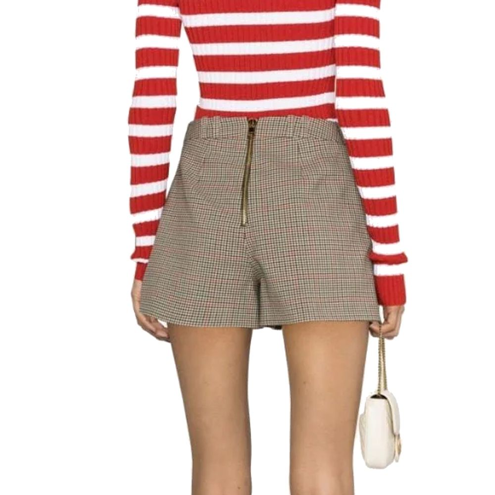Balmain Houndstooth High Waist Shorts