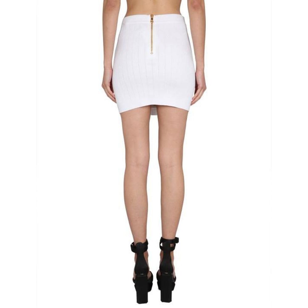 Balmain Stretch Mini Skirt - Unapologetically Bold Elegance
