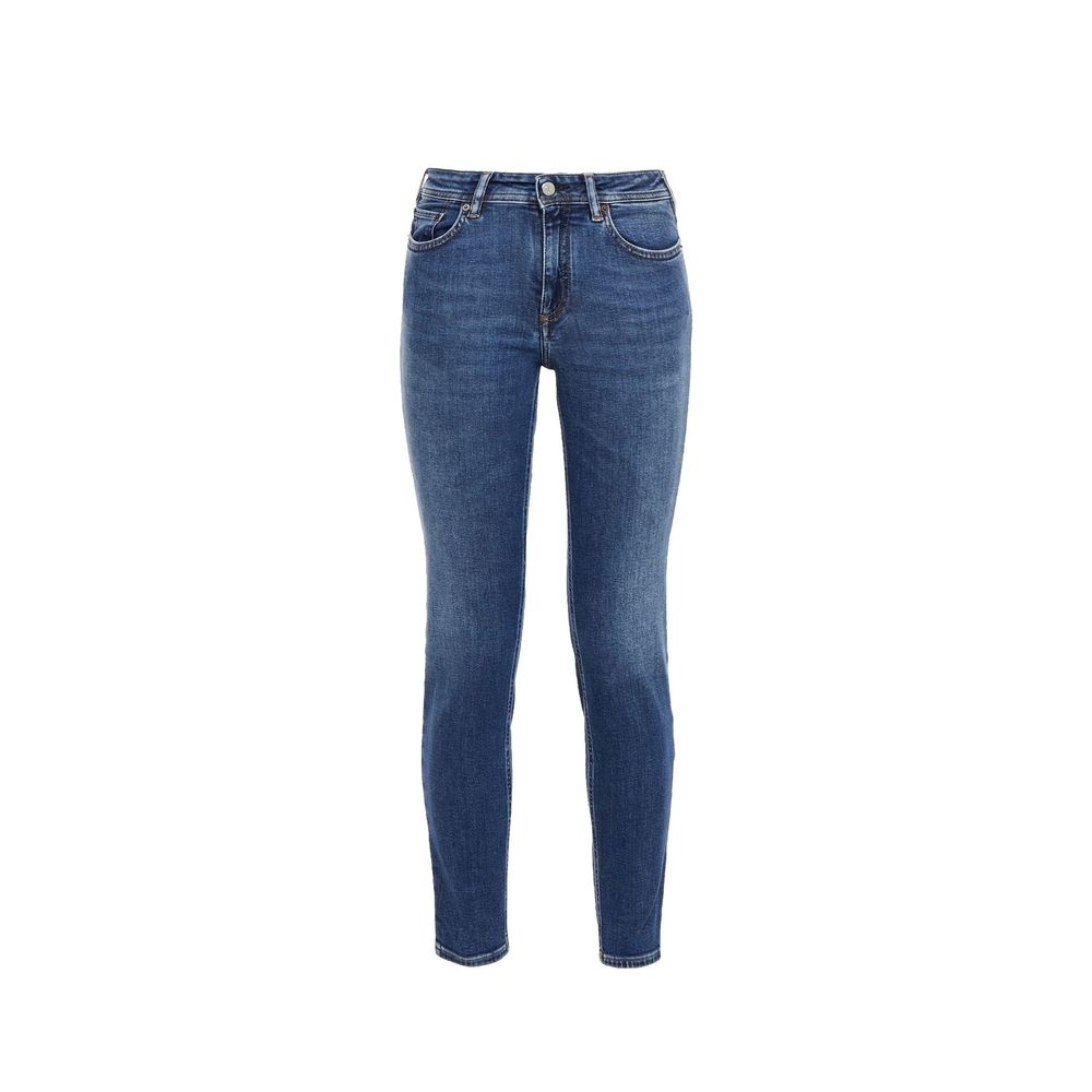 Acne Studios Blå Konst Climb Mid Blue Cotton Denim Jeans for Women