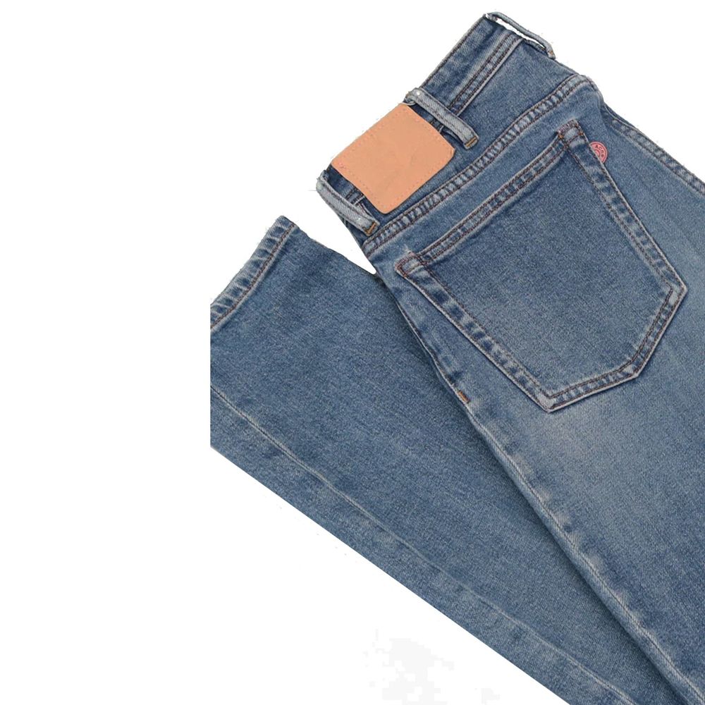 Acne Studios Blå Konst Climb Mid Blue Cotton Denim Jeans for Women