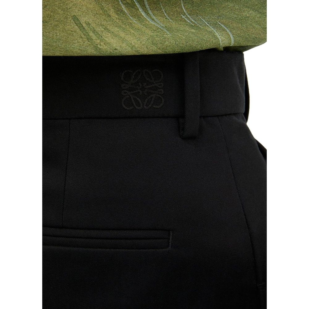 Loewe Cotton And Silk Pants - Elegant Relaxed Fit Trousers