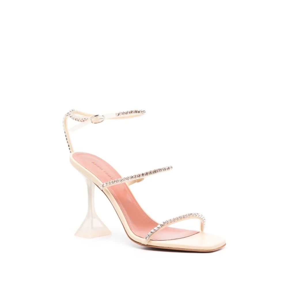 Amina Muaddi Gilda 105mm Sandals - Elegance Redefined