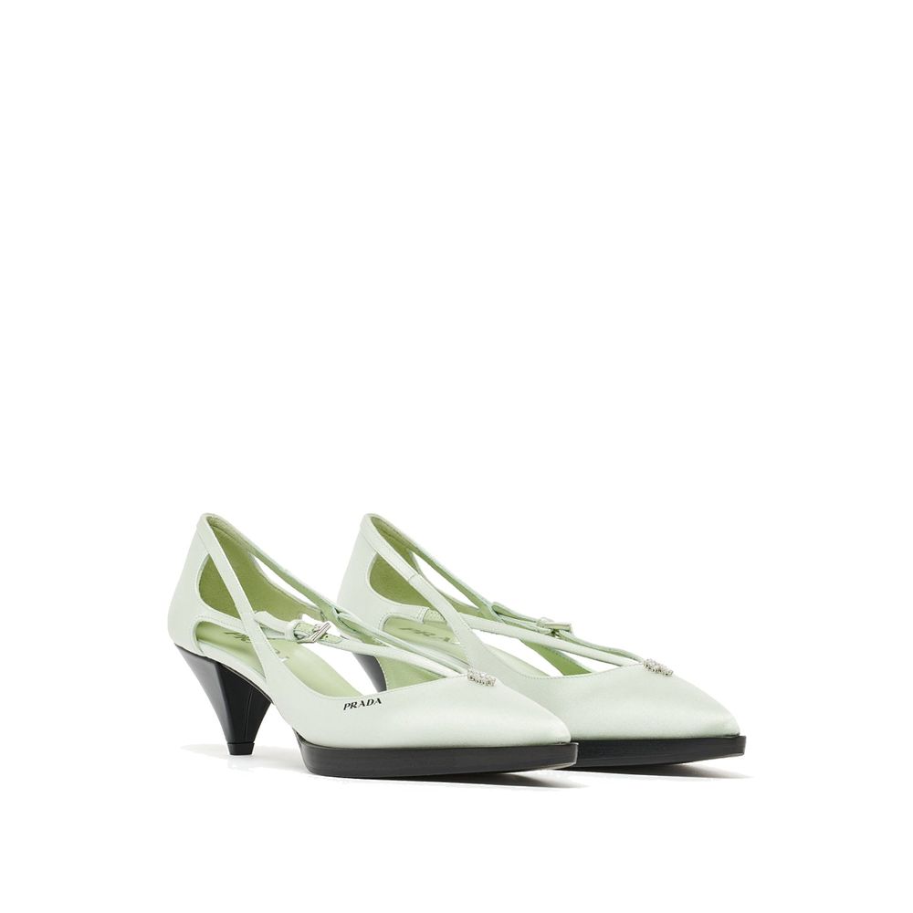 Prada Cut-Out Satin Pumps - Elegant Women's Footwear