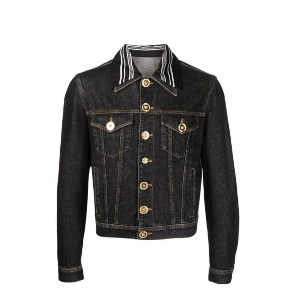 Versace Medusa Motif Denim Jacket for Men