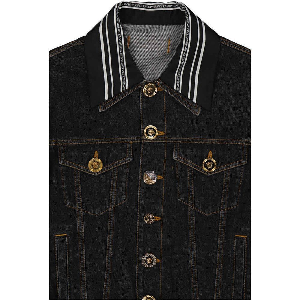 Versace Medusa Motif Denim Jacket for Men